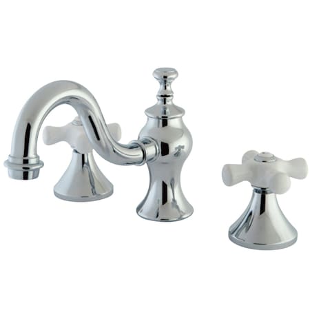 Kingston Brass KC7161PX 8" Widespread Bathroom Faucet, Polished Chrome KC7161PX